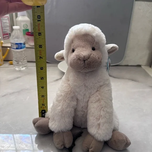 Jellycat Cream and Brown Stuffed Lamb - Picture 8 of 8